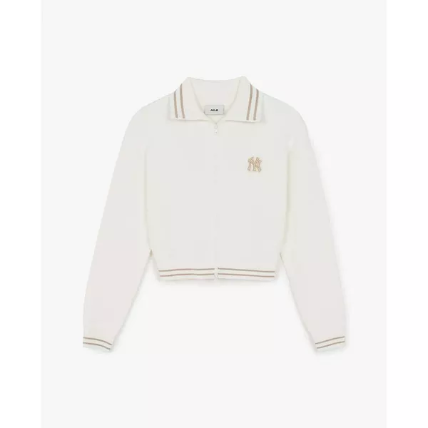MLB - Áo khoác cardigan nữ cổ bẻ Classic Monogram_3FKCM0261-50IVS