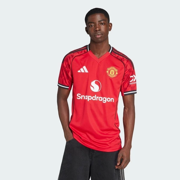 adidas Bóng đá Áo Đấu Sân Nhà Manchester United 25/26 Nam Đỏ JI7428