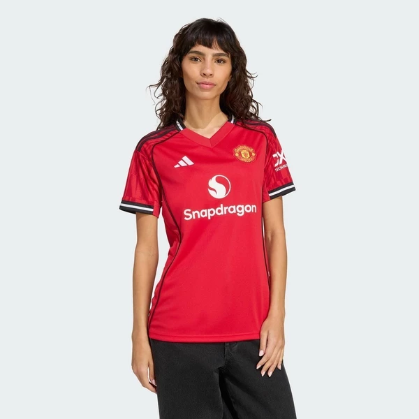adidas Bóng đá Áo Đấu Sân Nhà Manchester United 25/26 Nữ Đỏ JP3012