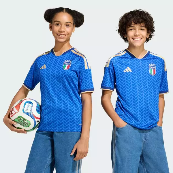 adidas Bóng đá Áo Đấu Sân Nhà Ý 26 Cho Trẻ Em Trẻ em Màu xanh da trời JY7585