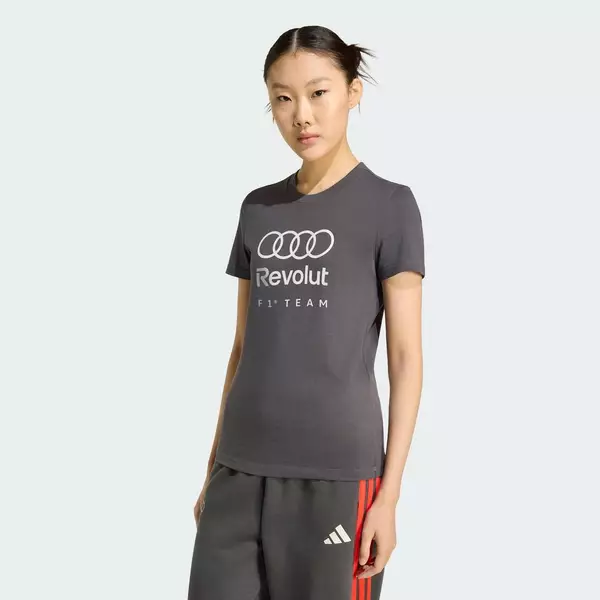[Duy nhất 8.8 - VOUCHER 30%]adidas Motorsport ÁO THUN GRAPHIC AUDI REVOLUT F1 TEAM DNA Nữ Đen KE6803