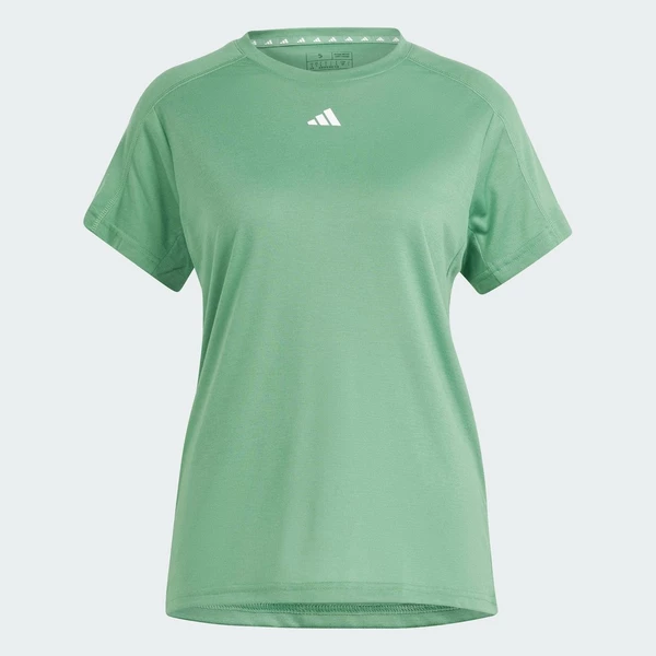 adidas Gym & Training Áo Thun Cổ Tròn Minimal Branding Train Essentials AEROREADY Nữ màu xanh lá IS3958