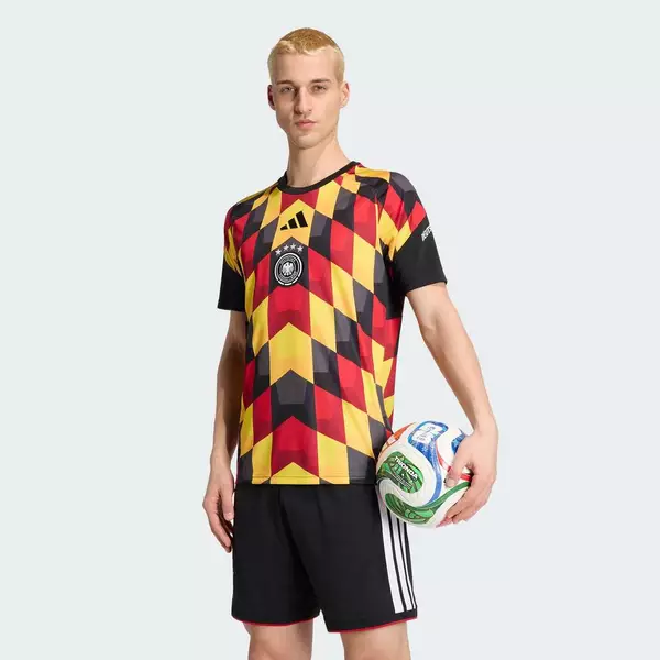 adidas Bóng đá Áo Đấu Trước Trận Sân Nhà Đức 26 Nam Đen JZ4577