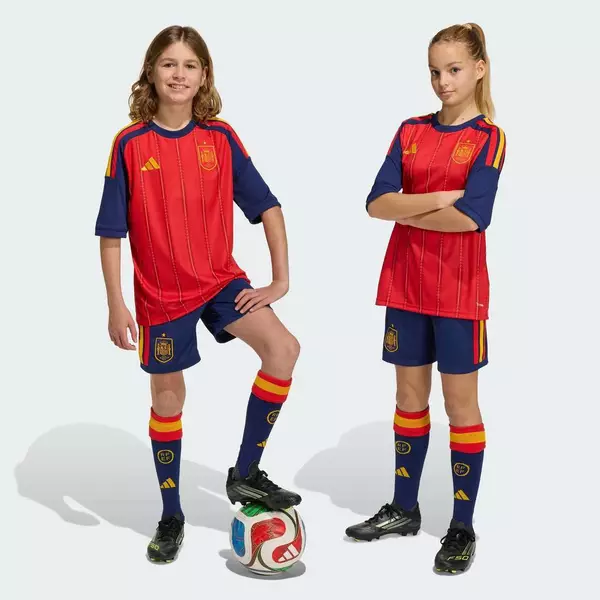 [Duy nhất 8.8 - VOUCHER 30%]adidas Bóng đá Quần Short Sân Nhà Tây Ban Nha 26 Cho Trẻ Em Trẻ em Màu xanh da trời JZ5760