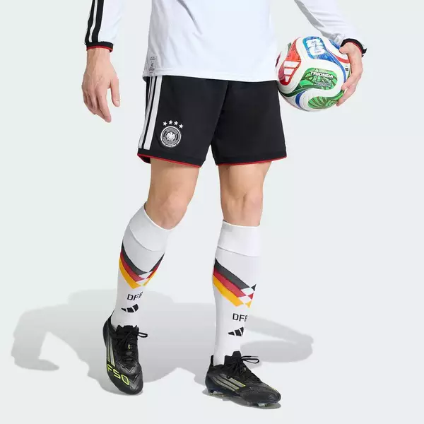 [Duy nhất 8.8 - VOUCHER 30%]adidas Bóng đá Quần Short Sân Nhà Đức 26 Nam Đen JN2073