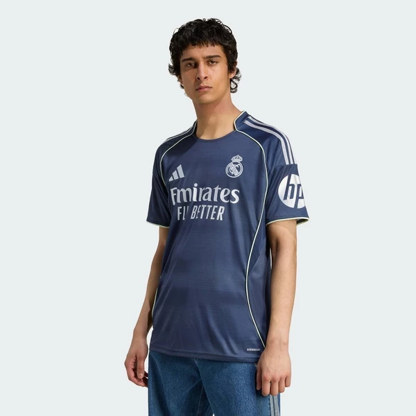 adidas Football Real Madrid 25/26 Away Jersey Men Blue JJ4182