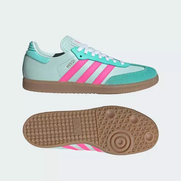 adidas Bóng đá Giày Đá Bóng Samba Messi Nam Ngọc lam KI8505