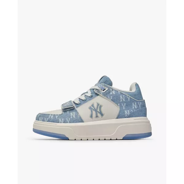 MLB - Giày sneakers unisex cổ thấp Chunky Liner Denim Monogram_3ASXMDM6N-50BLS
