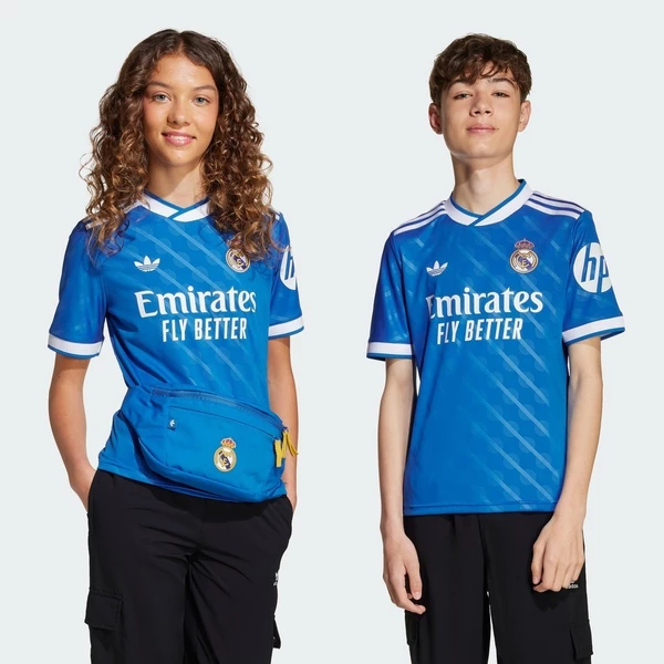 adidas Bóng đá Áo Đấu Thứ Ba Real Madrid 25/26 Trẻ em Màu xanh da trời JP3930