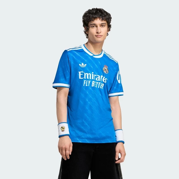 adidas Bóng đá Áo Đấu Thứ Ba Real Madrid 25/26 Nam Màu xanh da trời JV5845