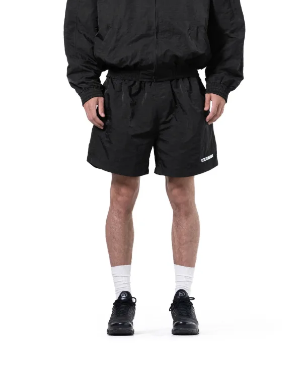 SSMA COACH TRACK SHORTS - BLACK