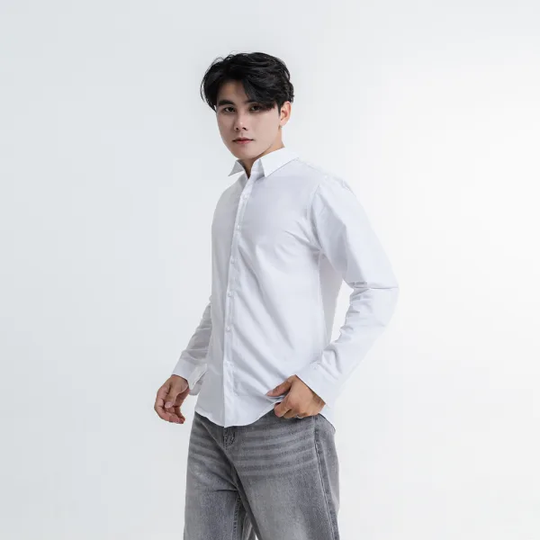 ÁO SƠ MI NAM - TOTODAY - BASIC SLIM SHIRT 01501