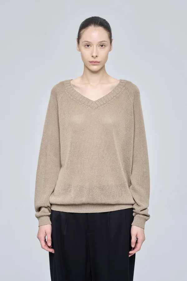 CLOVER TOP - TAUPE