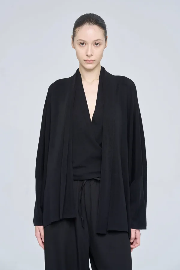LILOU CARDIGAN - BLACK