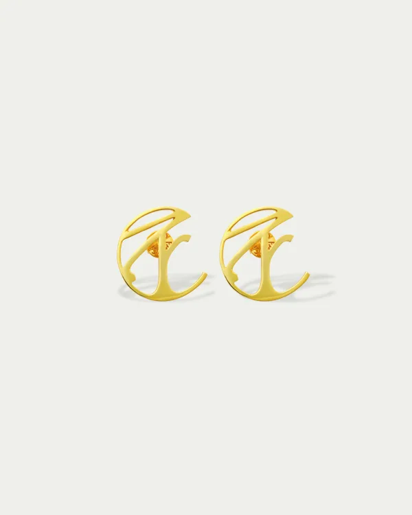 Fancì Oversized Logo Earrings