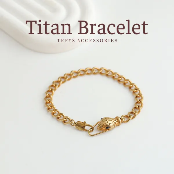 Lắc Tay Titan Snake Gold