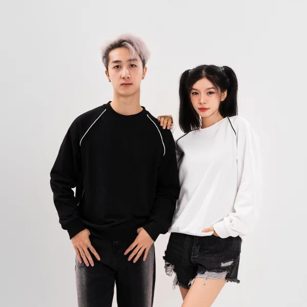 ÁO SWEATER UNISEX - TOTODAY - BASIC RAGLAN
