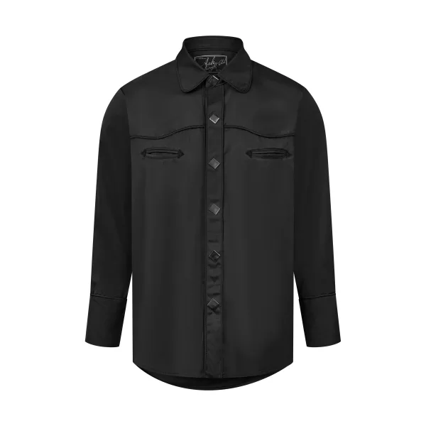 Lonely Cowboy Western Shirt in Black