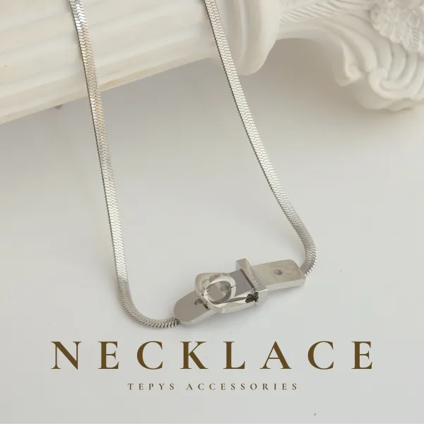 Choker dây nịt Belti Titan Silver - PKS004