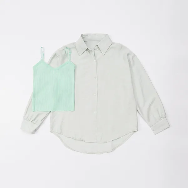 ÁO SƠ MI NỮ - TOTODAY - LONG SLEEVED 01512
