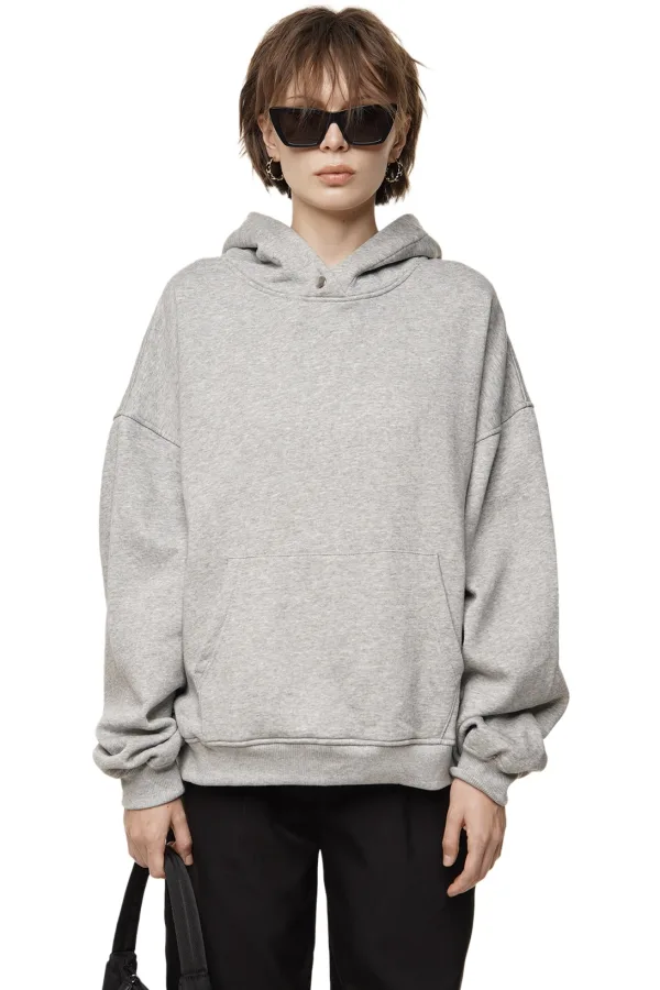 HOODED SWEATSHIRT - GREY