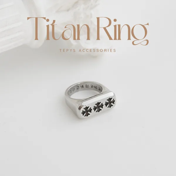Nhẫn Lucky Titan Silver