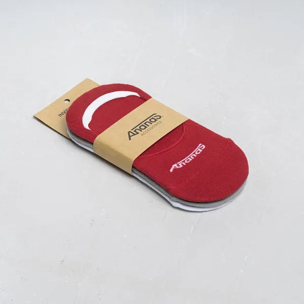 Invisible Socks Pack - Ananas Typo - 3 Colors