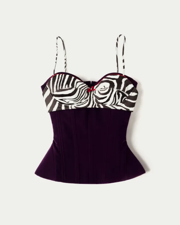 Office Siren Velvet Corset