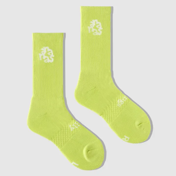 High Crew Socks - Ananas Daily Things - Sunny Lime