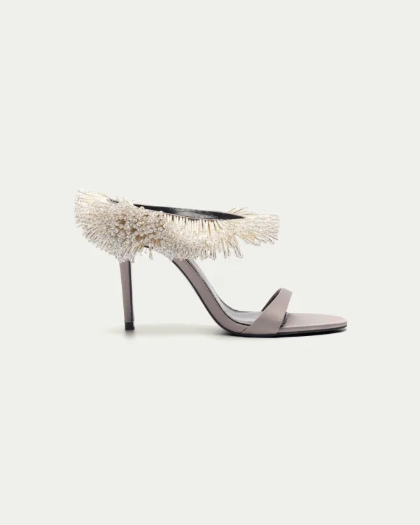 Needles Beaded Heeled Sandals
