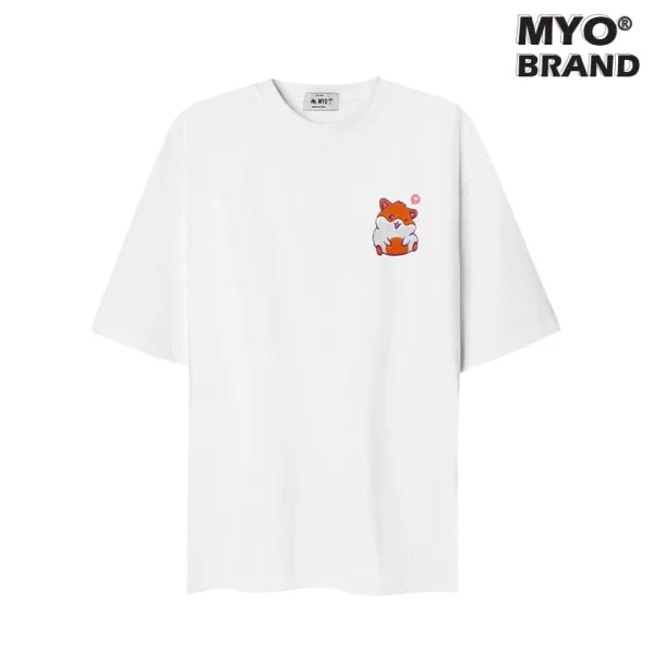 Áo Thun Form Rộng MYO Thêu Chuột Hamster