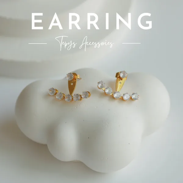 Shiny Round Ballet Earring