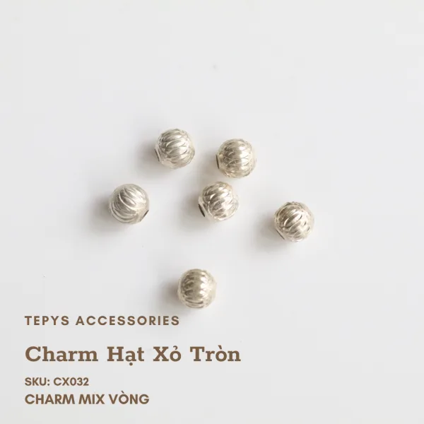Charm Hạt Xỏ Tròn