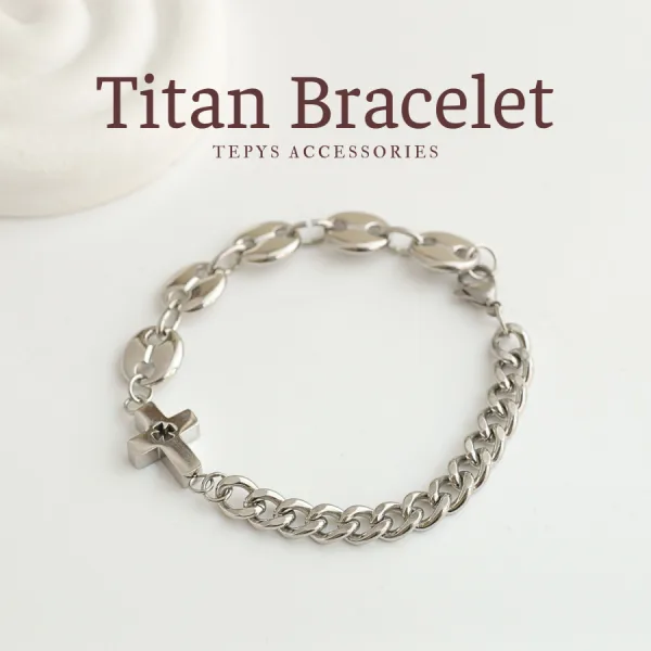 Lắc Tay Titan Chữ Thập