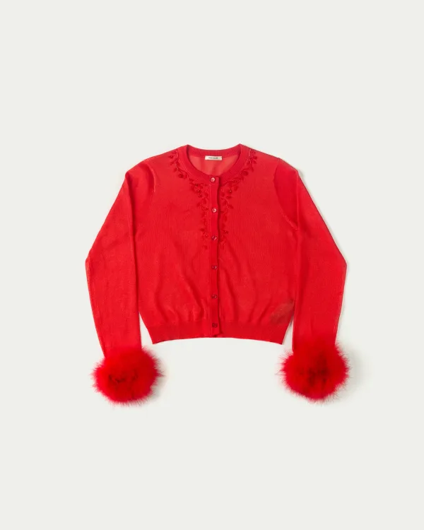 Arlo Knit Hand-Embellished Cardigan