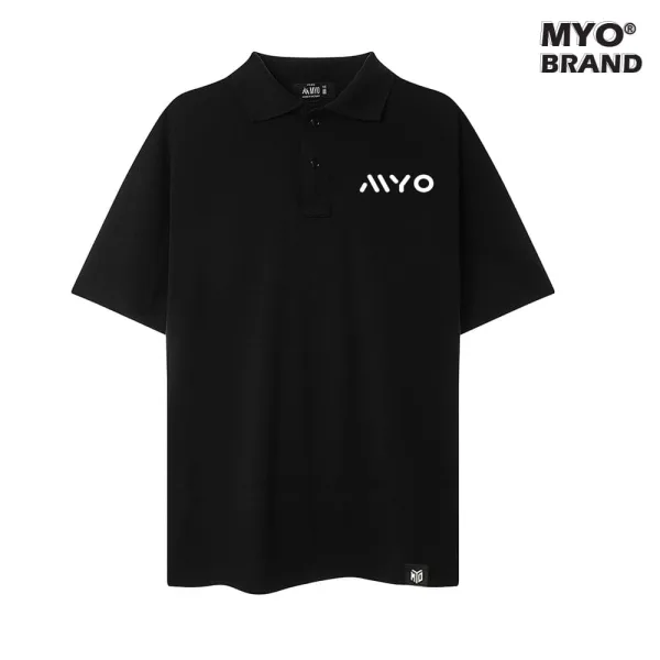 Áo Polo Dáng Rộng Thêu Logo MYO
