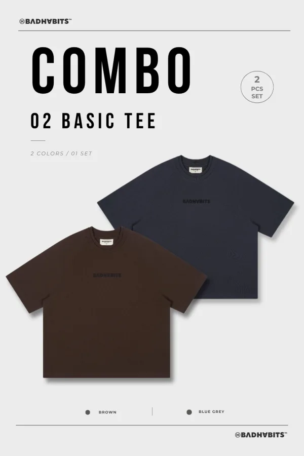 [COMBO 2 ÁO - SIZE M] ÁO THUN CLASSIC BOXY TEE