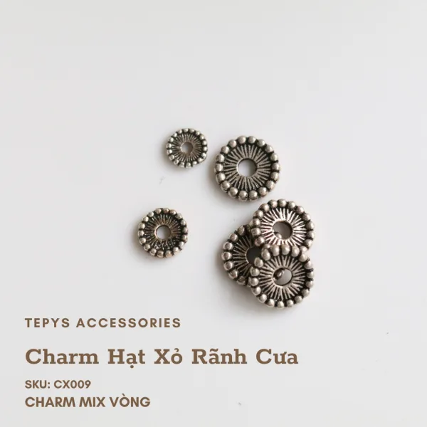 Charm Hạt Xỏ Rãnh Cưa