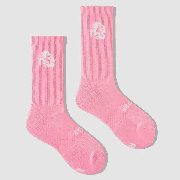 High Crew Socks - Ananas Daily Things - Candy Pink