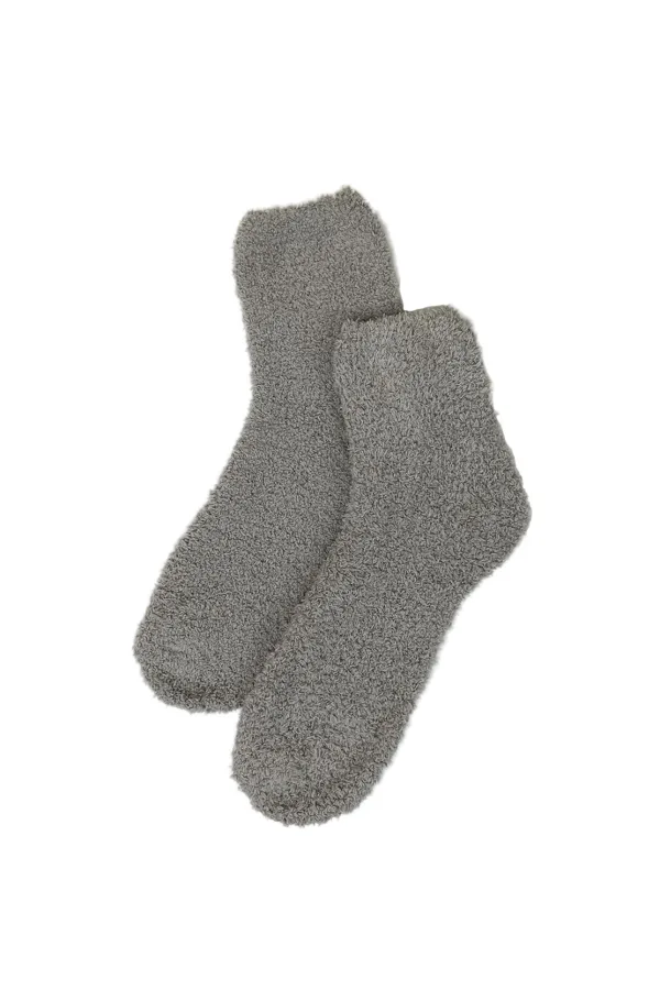 COSY KNIT SOCKS - GREY