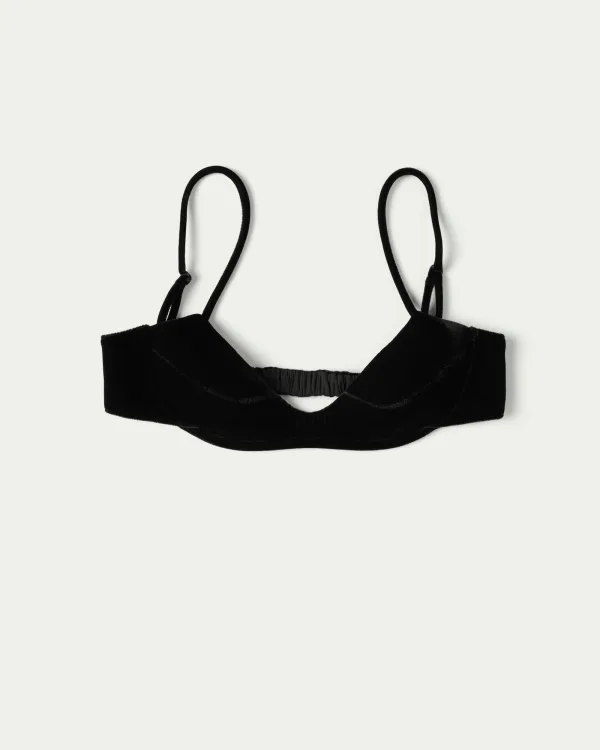 Slick Velvet Demi Bra Top