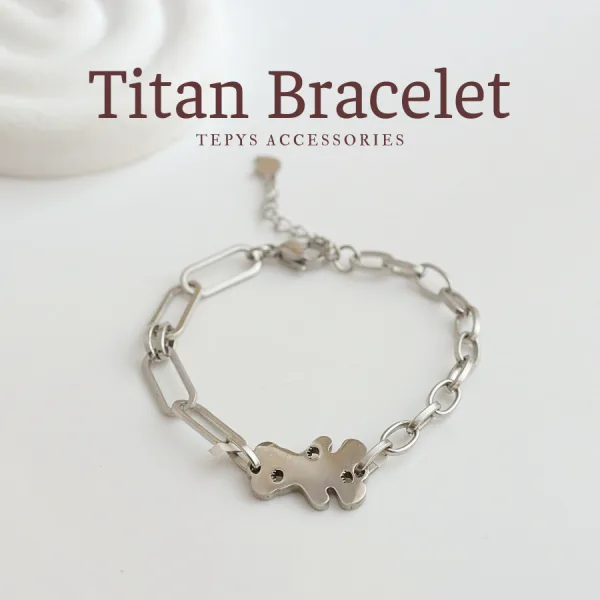 Lắc Tay Beary Titan Silver