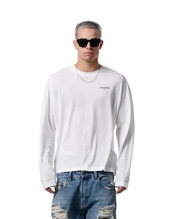 SS26 SHEER LONGSLEEVE - WHITE