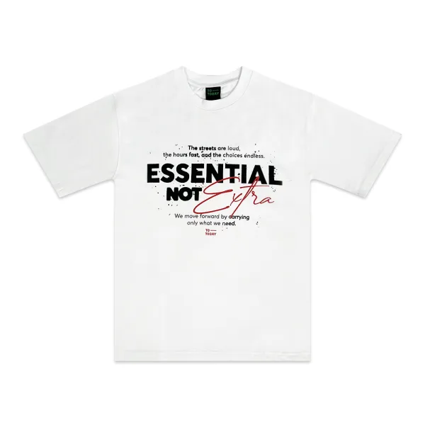 ÁO THUN UNISEX - TOTODAY - ESSENTIAL NOT EXTRA