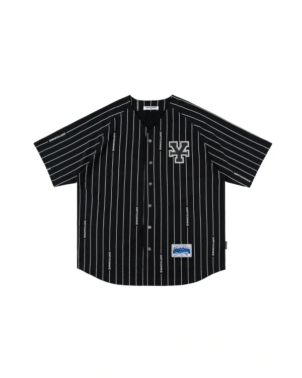 Áo Sơ Mi Baseball White Striped