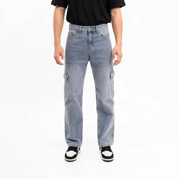 QUẦN JOGGER NAM - TOTODAY - STRAIGHT DENIM CARGO