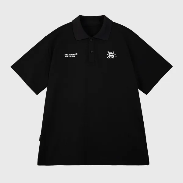 Polo Rồng Oversize fit | Black