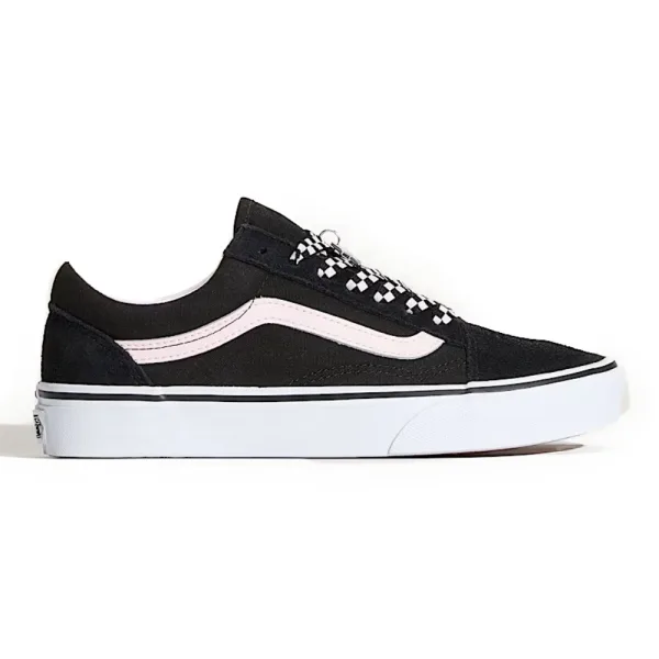 Giày VANS OLD SKOOL CHECKERBOARD STAR CHARM BLACK/WHITE