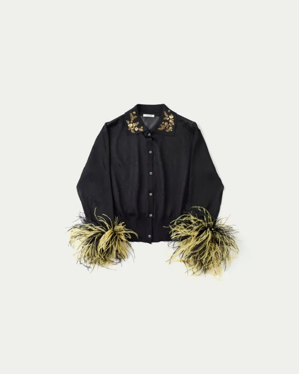 Pandu Knit Hand-Embellished Cardigan