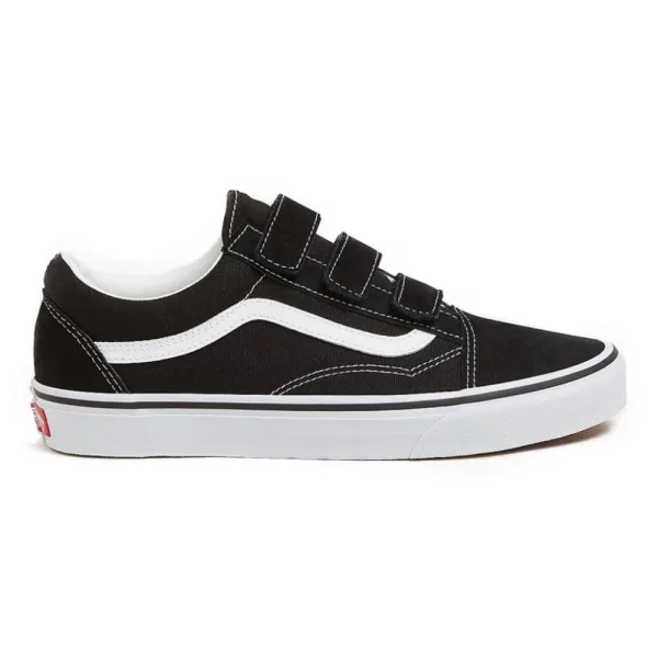 Giày VANS OLD SKOOL HOOK AND LOOP (SUEDE/CANVAS) BLACK/TRUE WHITE
